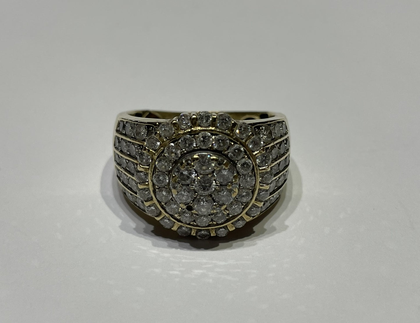 Iced-out pinky ring