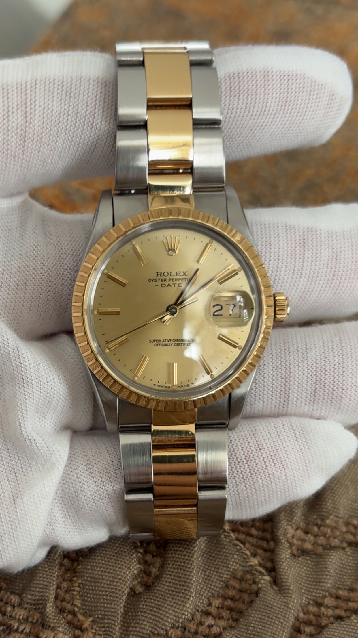 Rolex 34mm two-tone