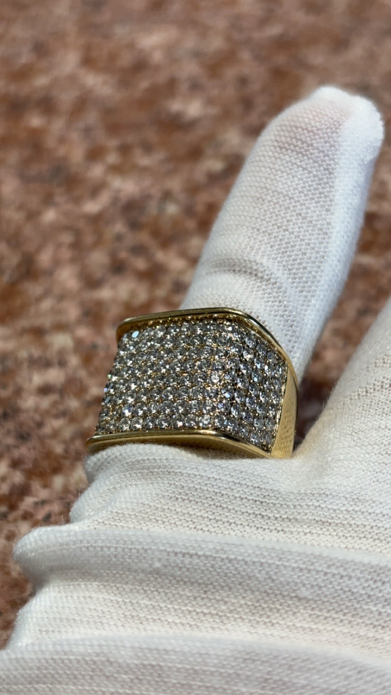 Iced out ring VS diamond