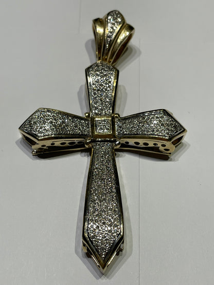 Iced-out cross 2.4ct