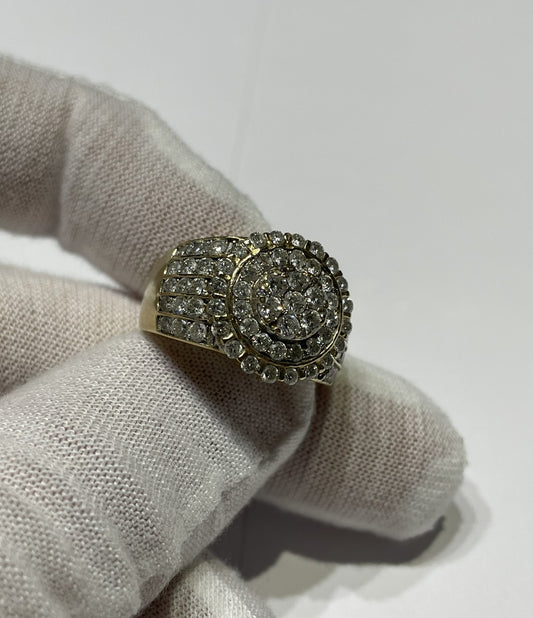 Iced-out pinky ring