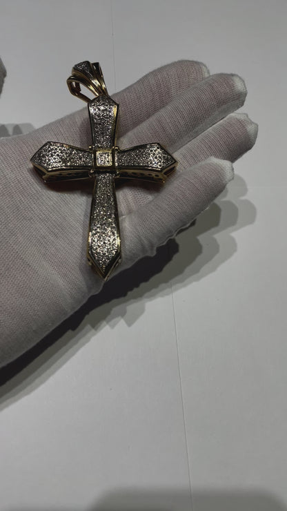 Iced-out cross 2.4ct