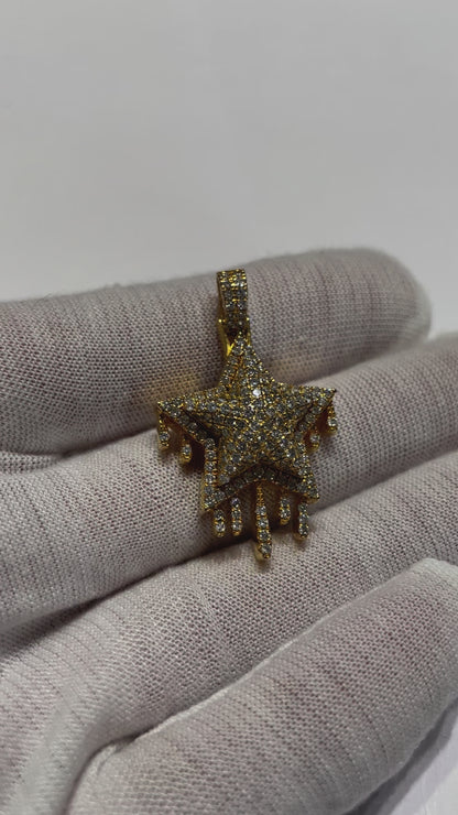 Iced-out star 2.5ct