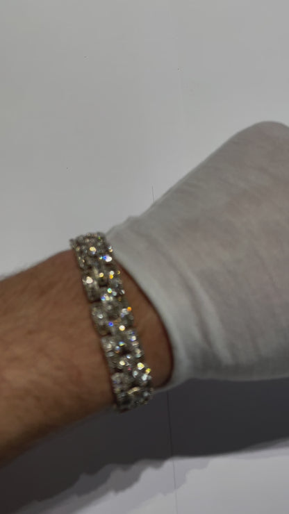 Iced-Out Bracelet 12ct (8'')